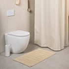 Мягкий коврик для ванной комнаты, 50х80 см, цвет бежевый - Фото 2