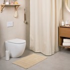 Мягкий коврик для ванной комнаты, 50х80 см, цвет бежевый - Фото 4