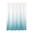 Занавеска для ванной комнаты тканевая, 180х200 см, цвет голубой - Фото 2