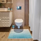 Мягкий коврик для ванной комнаты, 50х80 см, цвет голубой - Фото 8