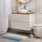 Мягкий коврик для ванной комнаты, 50х80 см, цвет голубой - Фото 9