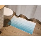 Мягкий коврик для ванной комнаты, 50х80 см, цвет голубой - Фото 10