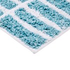 Мягкий коврик для ванной комнаты, 50х80 см, цвет голубой - Фото 9
