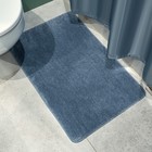 Мягкий коврик для ванной комнаты, 50х80 см, цвет голубой - фото 294500223