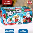 УЦЕНКА Ёлочные шары под раскраску на новый год «Праздник в каждый дом», 2 шт., d=7 см, набор для творчества 10284469