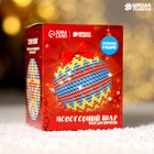 Новогодний ёлочный шар пайетками с мини-открыткой «Зигзаг» - Фото 1
