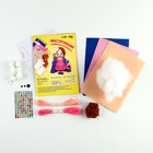 УЦЕНКА Набор для создания куколки из фетра «Девочка в пальто» с наполнителем 10284494