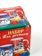 УЦЕНКА. Набор кружка под раскраску «Снеговичок» 250 мл, краска 6 цв по 2 мл, кисть - Фото 6