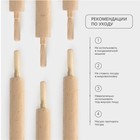 Скалка деревянная Adelica, с вращающейся ручкой, 60×6 см, бук - Фото 5