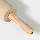 Скалка деревянная Adelica, с вращающейся ручкой, 60×6 см, бук - Фото 6