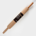 Скалка деревянная Adelica, с вращающейся ручкой, 60×6 см, бук - Фото 8