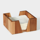 Салфетница деревянная Adelica, 14×14×7 см, бук - фото 320943502
