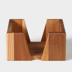 Салфетница деревянная Adelica, 14×14×7 см, бук - Фото 6