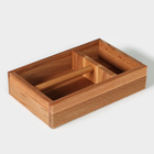 Салфетница - органайзер деревянная Adelica, 14×21.5×5 см, бук - Фото 6