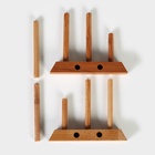 Подставка - сушилка деревянная для разделочных досок и посуды Adelica, 13×17×13 см, пропитано минеральным маслом, бук - Фото 9