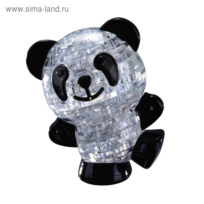 Пазл 3D кристаллический «Панда», 53 детали, в пакете - Фото 1