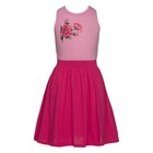 Платье для девочек, рост 86 см, цвет малиновый - фото 110005322