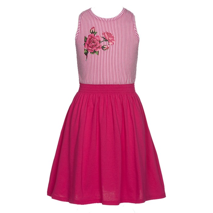 Платье для девочек, рост 86 см, цвет малиновый - Фото 1