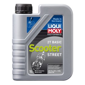 Масло моторное LiquiMoly Motorbike 2T Basic Scooter TC FB L-EGB, минеральное, 1 л