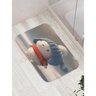 Коврик для для ванной «Милый зайка», противоскользящий, размер 52x77 см - фото 296934971