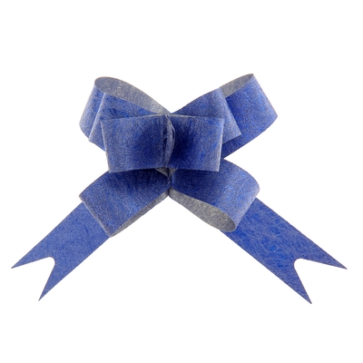 Бант-бабочка № 1,2 "Фактура", цвет синий