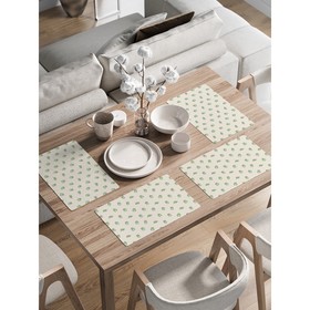 Комплект салфеток для сервировки стола «Милая мордочка», прямоугольные, закруглённые края, размер 30х46 см, 4 шт