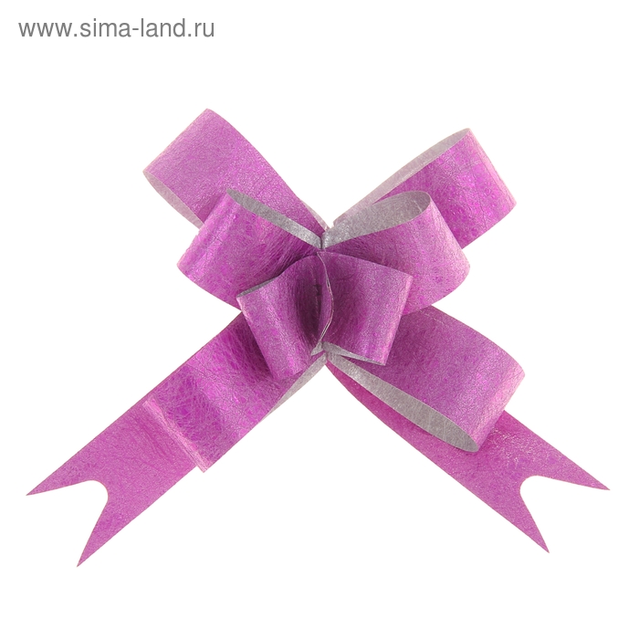 Бант-бабочка №1,8 "Фактура", цвет малиновый - Фото 1