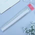 Подарочный Бант - бабочка №5 «Фактурная полоса», белый, для упаковки подарков 1028057