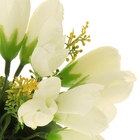 Декоративный букет в горшке «Следуй за мечтой», белые тюльпаны, 8.2 × 18.5 см - Фото 2