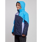 Куртка горнолыжная женская зимняя, размер 54, цвет синий - Фото 6