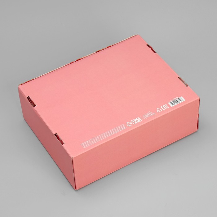 Коробка подарочная складная, упаковка, «Нежные пионы», 27 х 21 х 9 см - фото 1907990746
