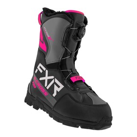 Ботинки женские FXR X-Cross Pro BOA, с утеплителем, черные, розовые, размер 38