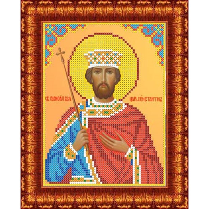 Набор для вышивки бисером «Святой Константин», 13х18 см - Фото 1