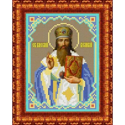 Набор для вышивки бисером «Святой Василий», 13х18 см