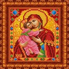 Набор для вышивки бисером «Божия Матерь Владимирская», 13х16 см - фото 294306509