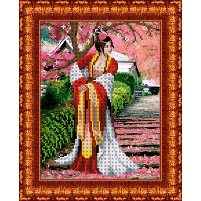 Набор для вышивки бисером «Японский сад», 19х25 см - Фото 1