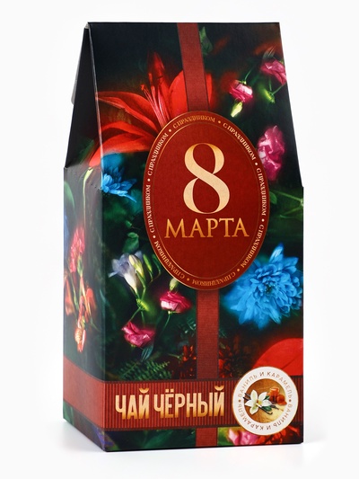 Чай подарочный чёрный «8 марта», 50 г.