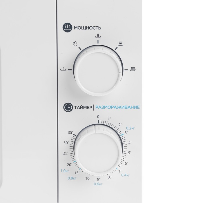 Микроволновая печь Horizont 20 MW 700-1378 GSB, 700 Вт, 20 л, белая - фото 51506232
