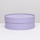 Подарочная коробка "Нежность" бледно-фиолетоввая, завальцованная без окна, 21 х8 см - фото 320943958