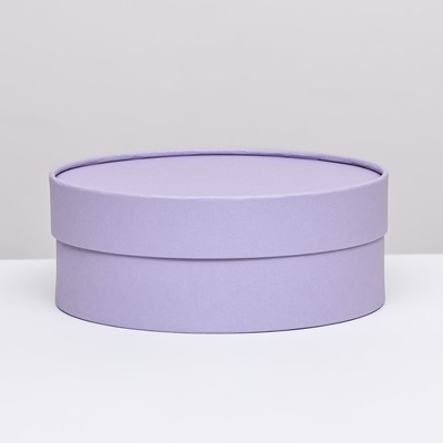 Подарочная коробка "Нежность" бледно-фиолетоввая, завальцованная без окна, 21 х8 см
