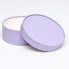 Подарочная коробка "Нежность" бледно-фиолетоввая, завальцованная без окна, 21 х8 см - фото 9818525