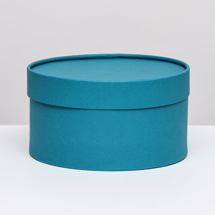 Подарочная коробка "Frilly" сине-травяной, завальцованная без окна, 21 х 11  см - Фото 1