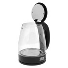 Чайник электрический GOODHELPER KG-18B01, стекло, 1.8 л, 1500 Вт, чёрный - Фото 6