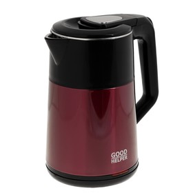 Чайник электрический GOODHELPER KPS-188C, металл, 1.8 л, 1500 Вт, красный