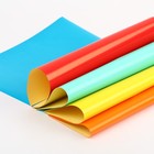 Бумага цветная самоклеящаяся, А4, 10 листов, 10 цветов, мелованная, односторонняя, в папке, 80 г/м², Тачки - фото 24599027