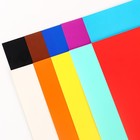 Бумага цветная самоклеящаяся, А4, 10 листов, 10 цветов, мелованная, односторонняя, в папке, 80 г/м², Тачки - фото 24599028