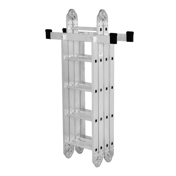 Лестница-трансформер ТУНДРА, алюминиевая, 4х5х5х4 ступени - фото 1881491168
