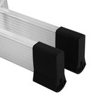 Лестница ТУНДРА, двухсекционная, шарнирная, алюминиевая, 7 ступеней - фото 23511291