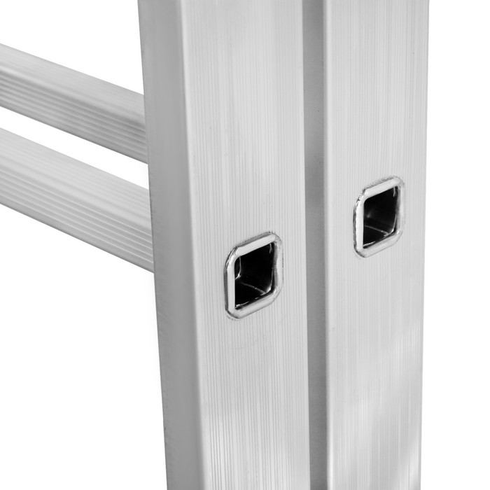 Лестница ТУНДРА, двухсекционная, шарнирная, алюминиевая, 7 ступеней - фото 1900682758