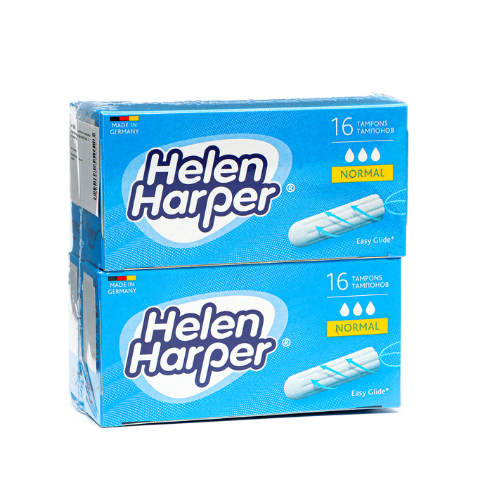 Тампоны безаппликаторные Helen Harper, Normal, 16 шт (4 упаковки) - Фото 1